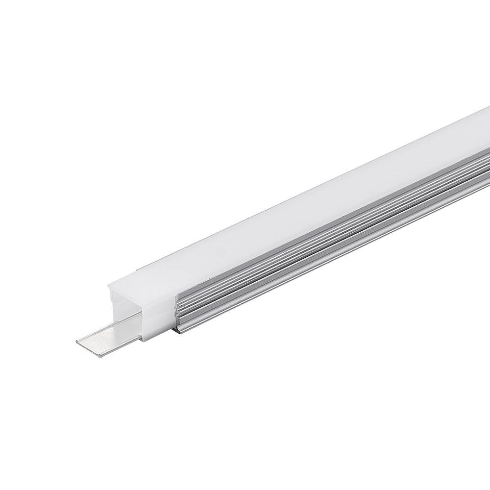 WATERPROOF ALUMINUM PROFILE 1217 WITH 6PCS OF PLASTIC AND WATERPROOF SILICONE END CAPS WITH IP65 PC ENCLOSURE  8FT STRIP LIGHT TRAY  SILVER