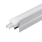 IN-GROUND ALUMINUM PROFILE 2952 WITH IP67 ACRYLIC ENCLOSURE , SILICON END CAP AND ALUMINUM END CAP, 10FT SILVER
