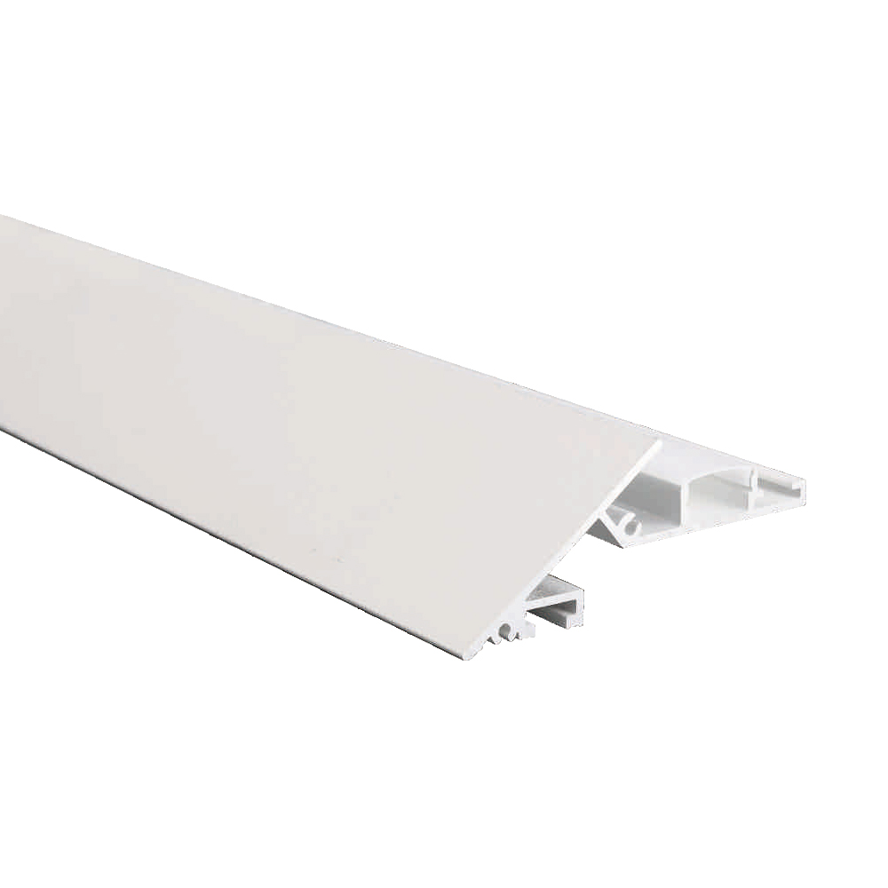 ALUMINUM PROFILE KNIFE EDGE 7330 WITH ACCESSORIES 10FT WHITE