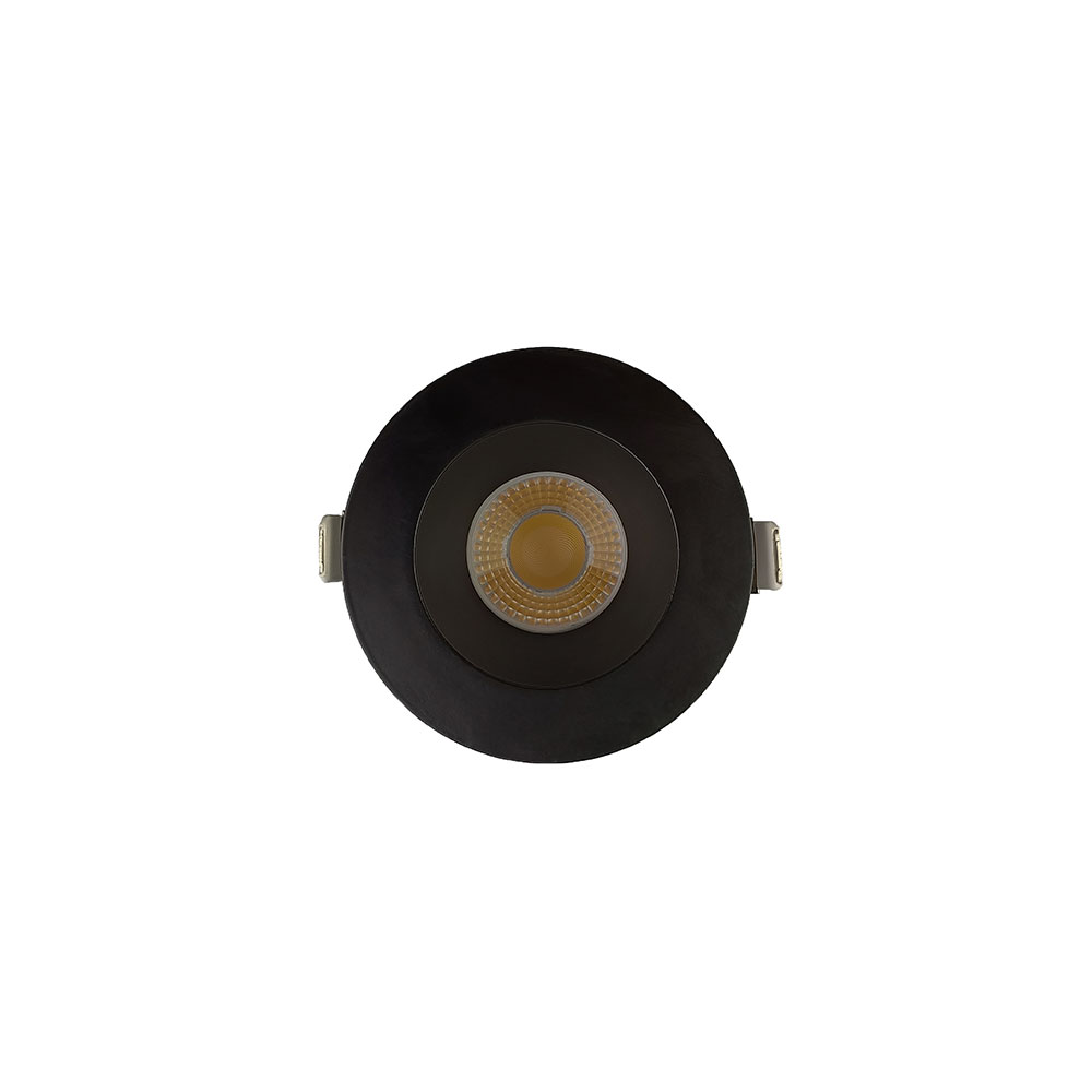 3.5 INCH ROUND FRAME WITH TRIM FOR DL3 SERIES, BLACK
