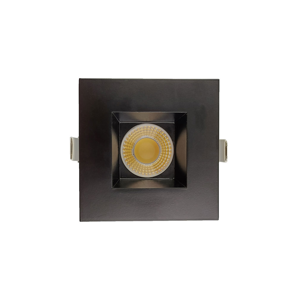 3.5 INCH SQUARE FRAME WITH TRIM FOR DL3 SERIES, BLACK
