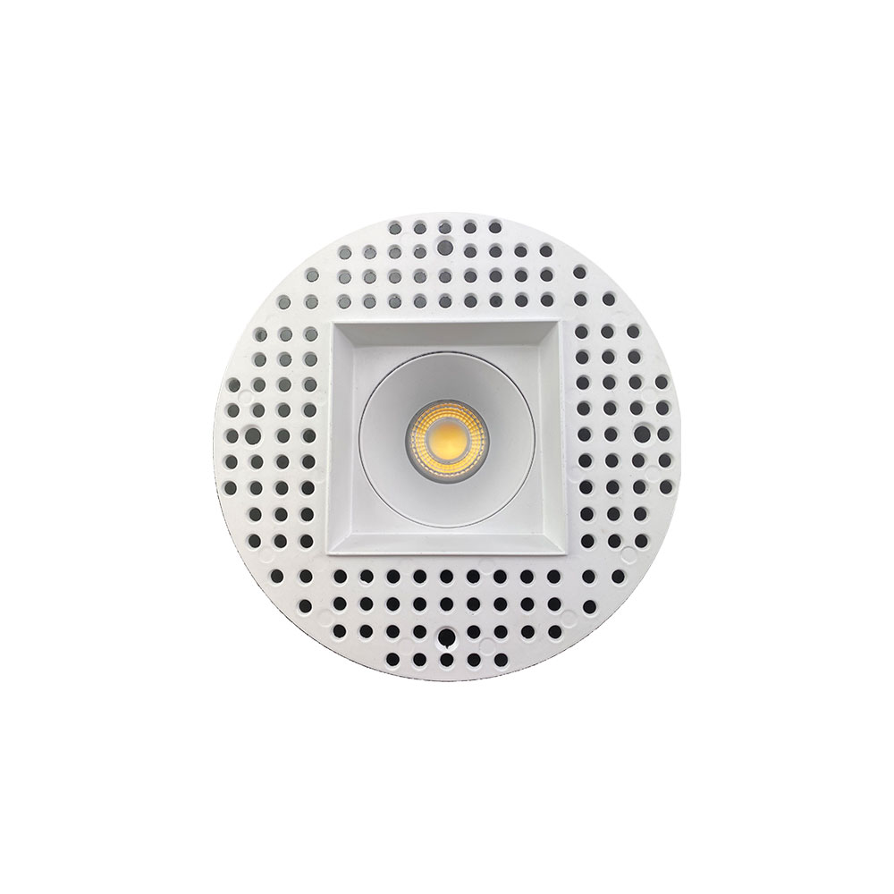 3.5 INCH SQUARE FRAME TRIMLESS FOR DL3 SERIES, WHITE