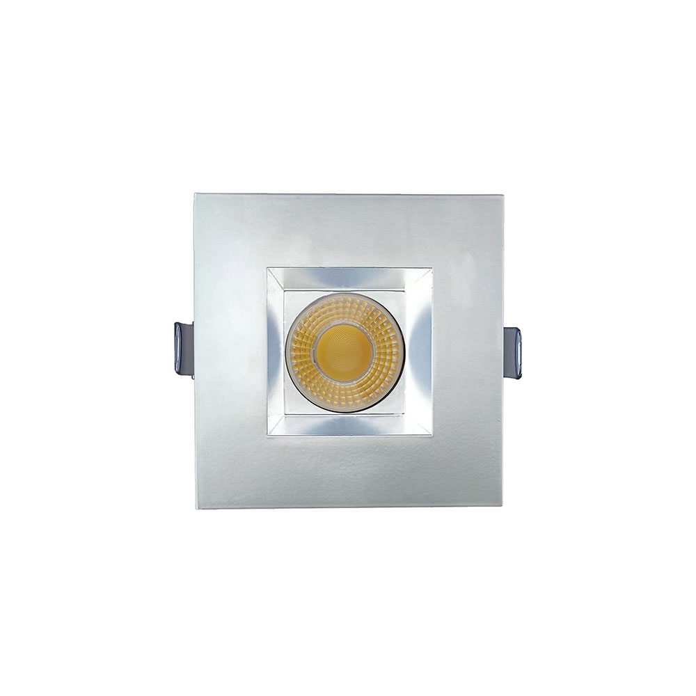 3.5 INCH SQUARE FRAME WITH TRIM FOR DL3 SERIES, WHITE