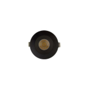 3 INCH ROUND FRAME WITH TRIM FOR DL3 SERIES, BLACK