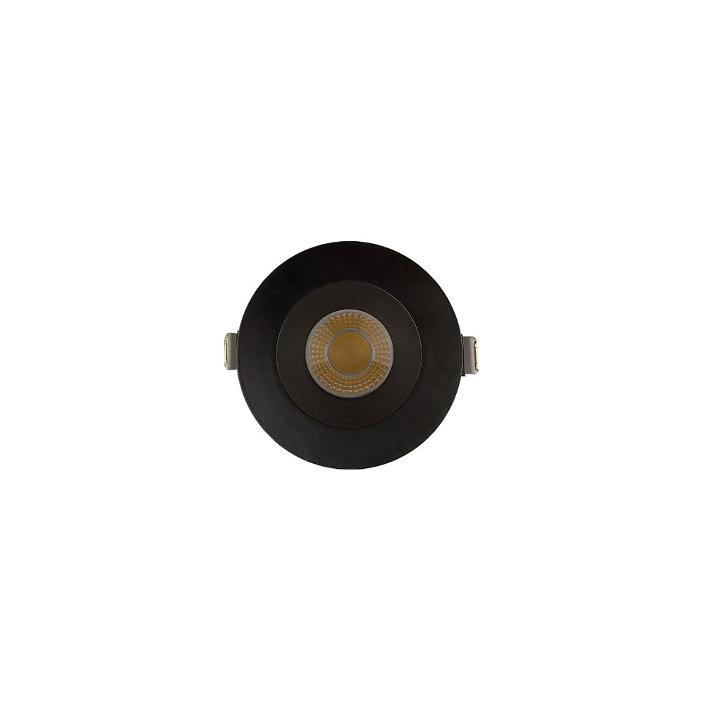 3 INCH ROUND FRAME WITH TRIM FOR DL3 SERIES, BLACK