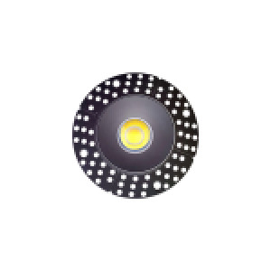 3 INCH ROUND FRAME TRIMLESS FOR DL3 SERIES, BLACK
