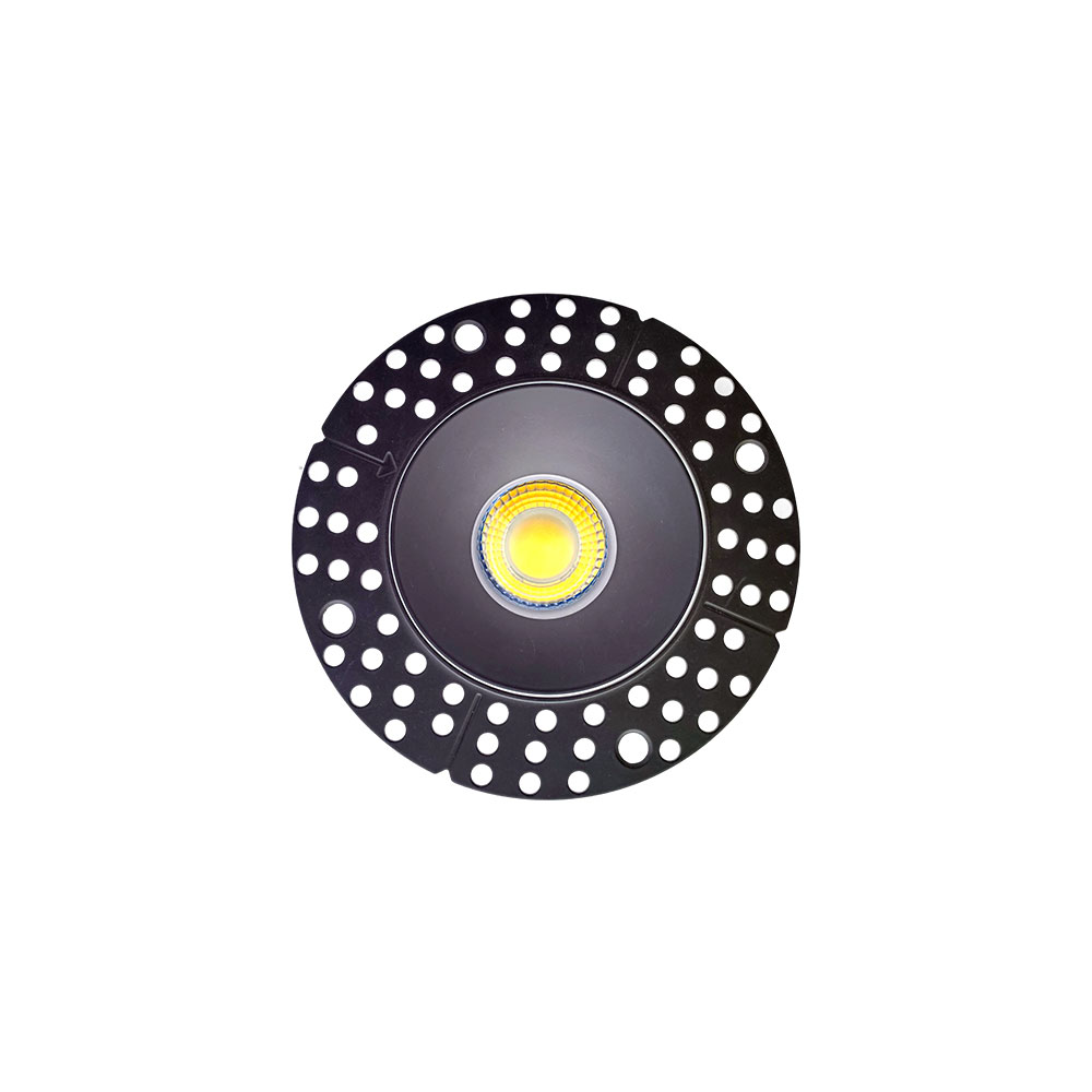 3 INCH ROUND FRAME TRIMLESS FOR DL3 SERIES, BLACK