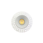 3 INCH ROUND FRAME TRIMLESS FOR DL3 SERIES, WHITE