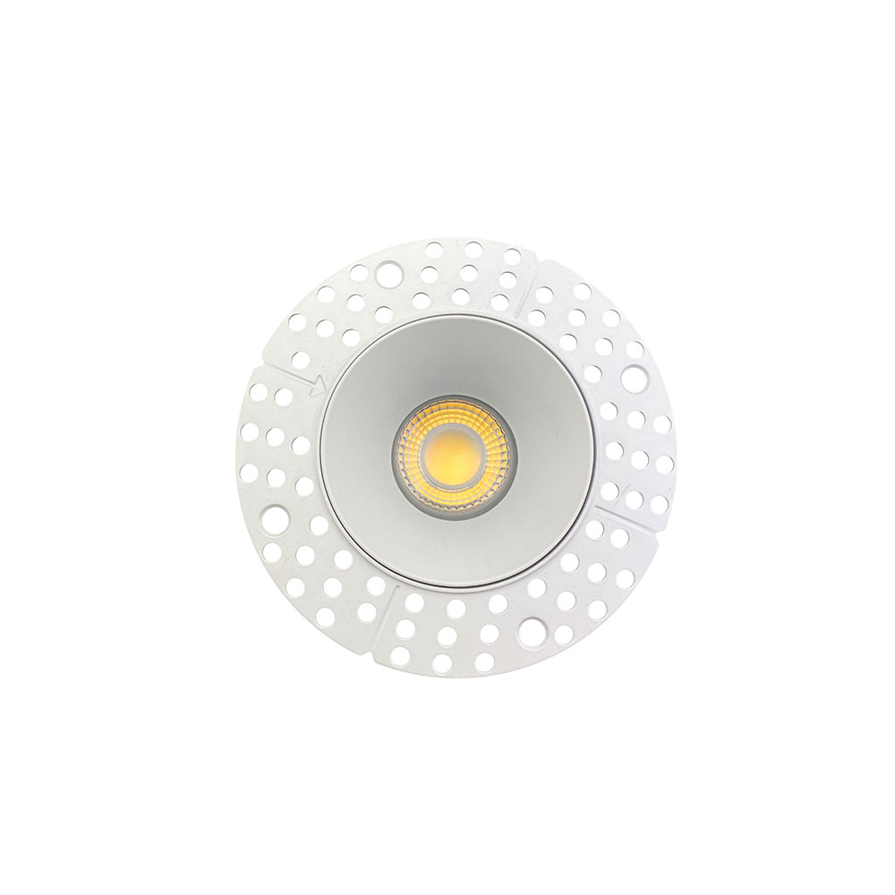 3 INCH ROUND FRAME TRIMLESS FOR DL3 SERIES, WHITE
