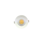 3 INCH ROUND FRAME WITH TRIM FOR DL3 SERIES, WHITE