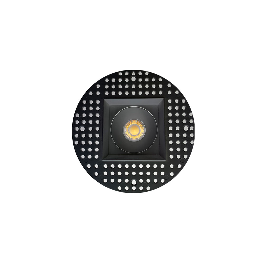 3 INCH SQUARE FRAME TRIMLESS FOR DL3 SERIES, BLACK