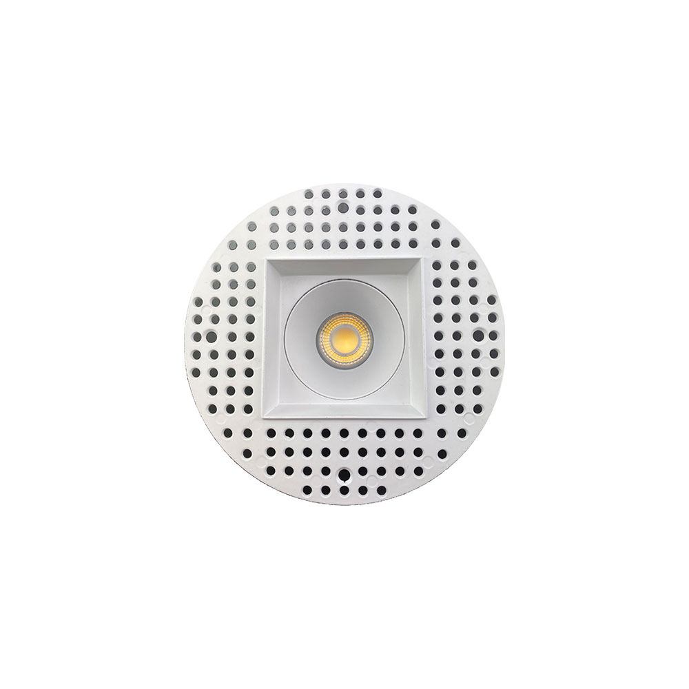 3 INCH SQUARE FRAME TRIMLESS FOR DL3 SERIES, WHITE