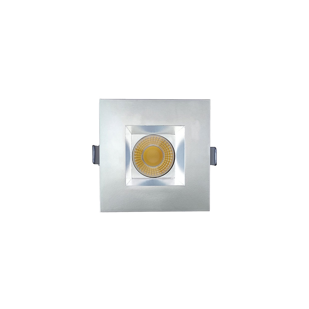 3 INCH SQUARE FRAME WITH TRIM FOR DL3 SERIES, WHITE