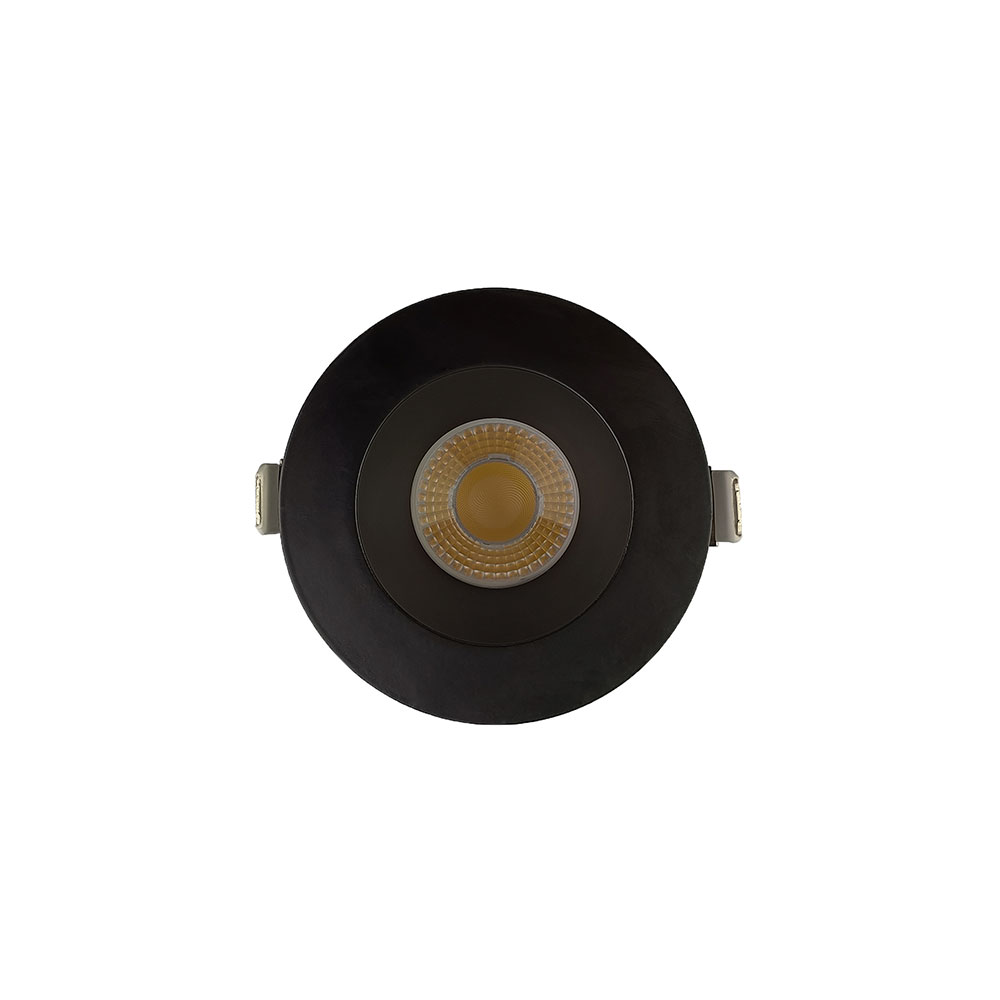 4 INCH ROUND FRAME WITH TRIM FOR DL3 SERIES, BLACK