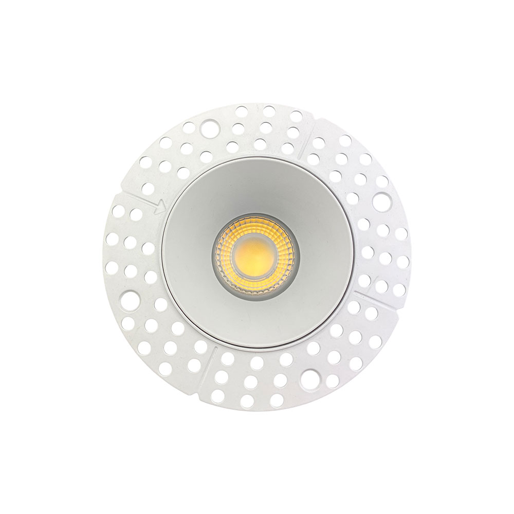 4 INCH ROUND FRAME TRIMLESS FOR DL3 SERIES, WHITE