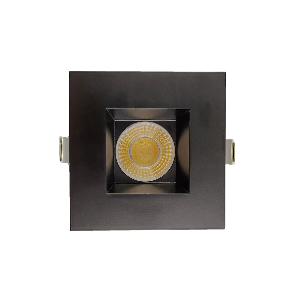 4 INCH SQUARE FRAME WITH TRIM FOR DL3 SERIES, BLACK