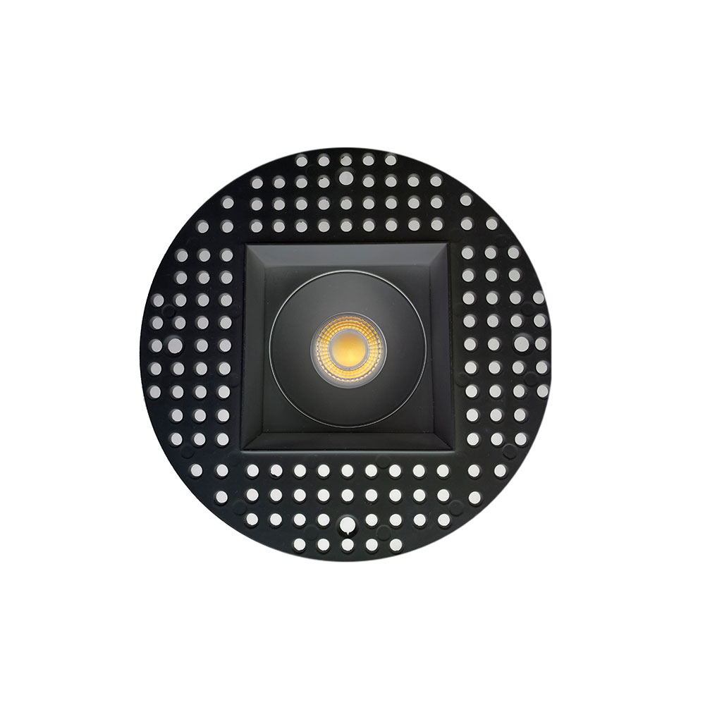 4 INCH SQUARE FRAME TRIMLESS FOR DL3 SERIES, BLACK
