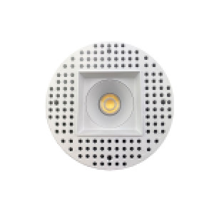 4 INCH SQUARE FRAME TRIMLESS FOR DL3 SERIES, WHITE