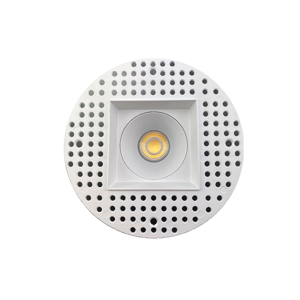 4 INCH SQUARE FRAME TRIMLESS FOR DL3 SERIES, WHITE