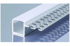 TRIMLESS RECESSED ONE SIDE AFTER DRYWALL ALUMINUM PROFILE 3515 WITH PC COVER 10FT SILVER