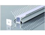 TRIMLESS RECESSED CORNER PROFILE 4625 WITH 2ENDCAPS & PC COVER