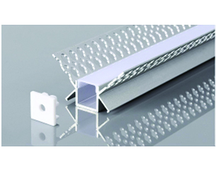 TRIMLESS RECESSED CORNER PROFILE 4625 WITH 2ENDCAPS & PC COVER