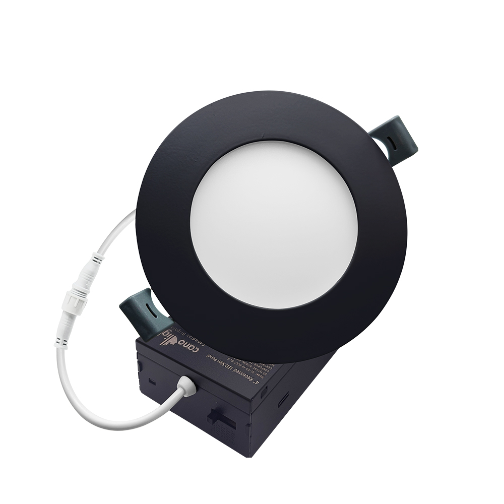 4 INCHES SMD DOWNLIGHT 9W ,90-130 V AC, IP20 ,UP TO 800LM ,CRI>85, 5CCT, 120°,5 YEARS WARRANTY, BLACK
(CUT OUT105~114MM)