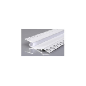 TRIMLESS RECESSED ALUMINUM PROFILE 9819 WITH 2 PCS ENDCAPS & PC COVER 10FT WHITE