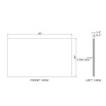 ORIGINAL RECTANGLE BACKLIT LED MIRROR 60X36 30K