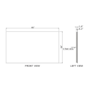 ORIGINAL RECTANGLE BACKLIT LED MIRROR 60X36 30K