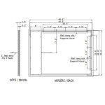 ORIGINAL RECTANGLE BACKLIT LED MIRROR 70X32 30K