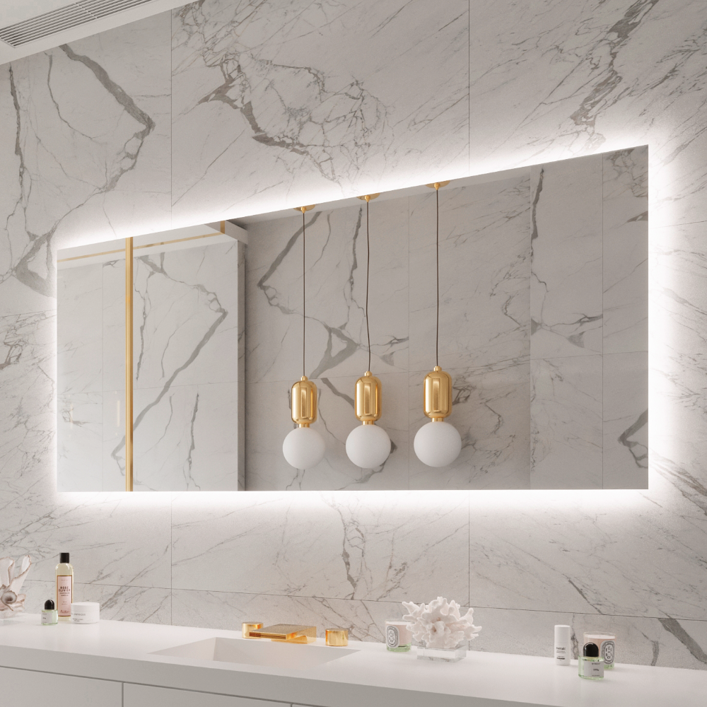 ORIGINAL RECTANGLE BACKLIT LED MIRROR 70X32 30K