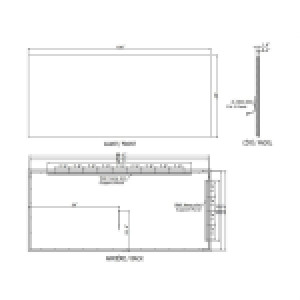 ORIGINAL RECTANGLE BACKLIT LED MIRROR 100X45 30K