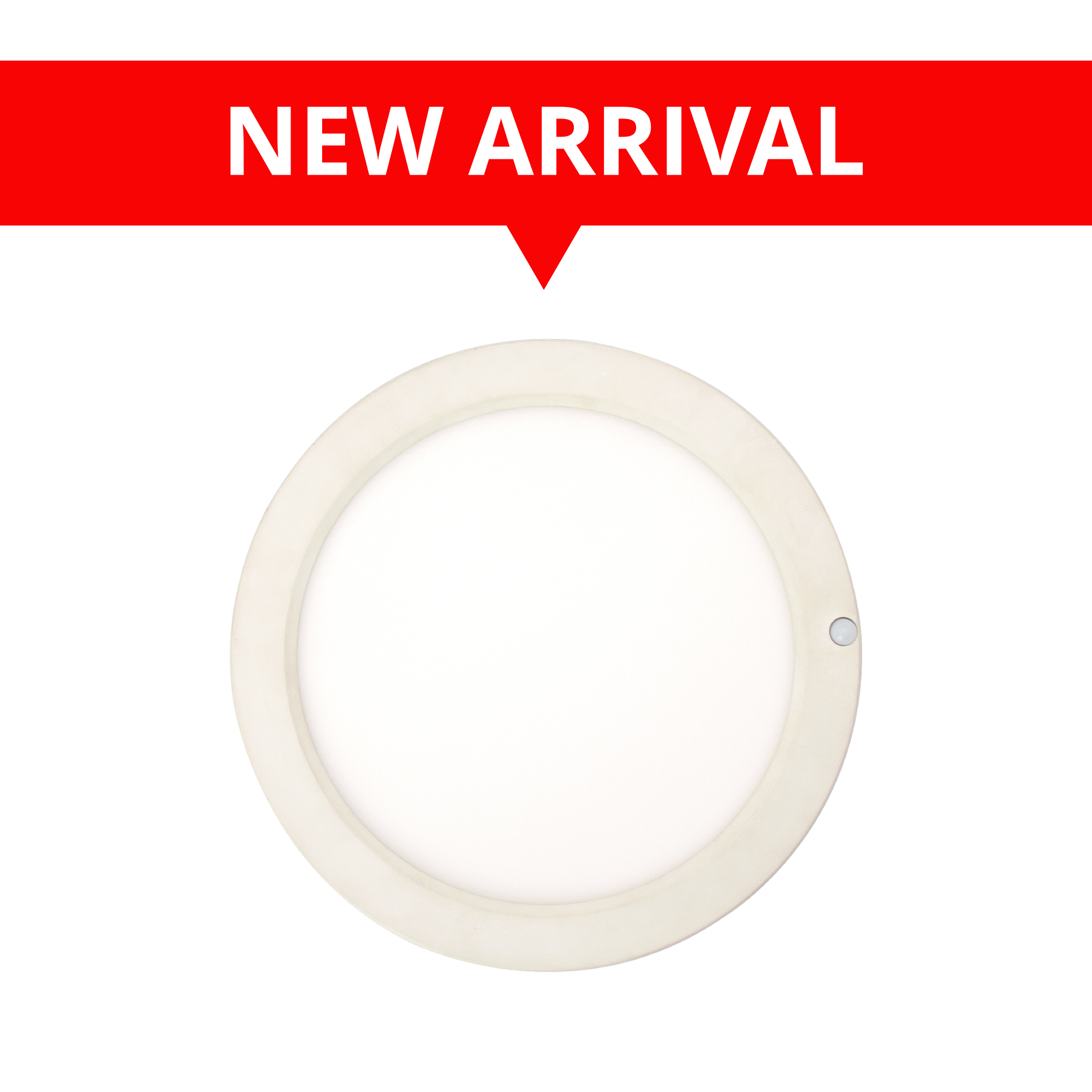 7 INCH LED FLUSH MOUNT WITH BUILT IN MOTION SENSOR.15W, 1000LUMENS, 5CCT, CRI80, 120V TRIAC DIMMING