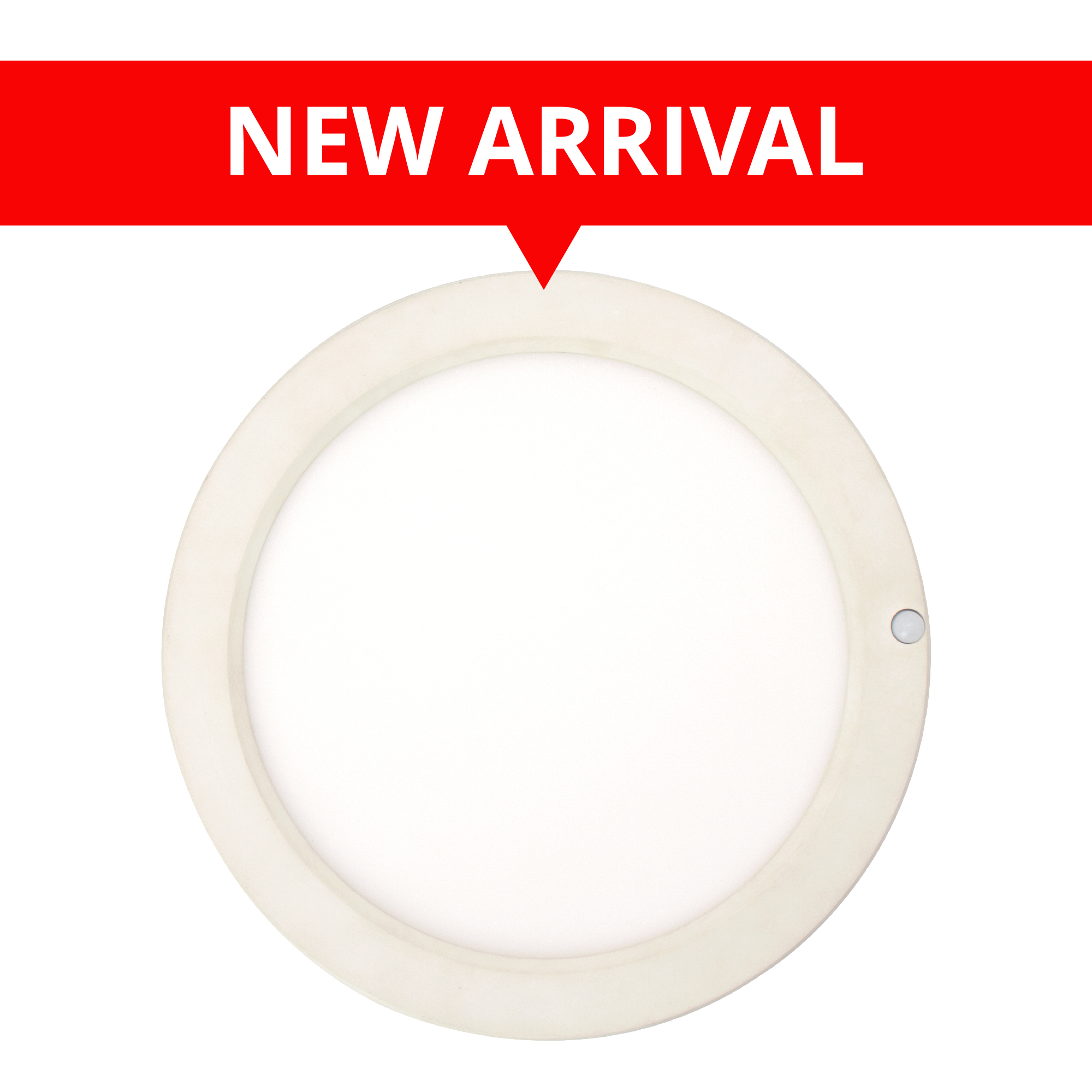 9 INCH LED FLUSH MOUNT WITH BUILT IN MOTION SENSOR.18W, 1500LUMENS, 5CCT, CRI80, 120V TRIAC DIMMING