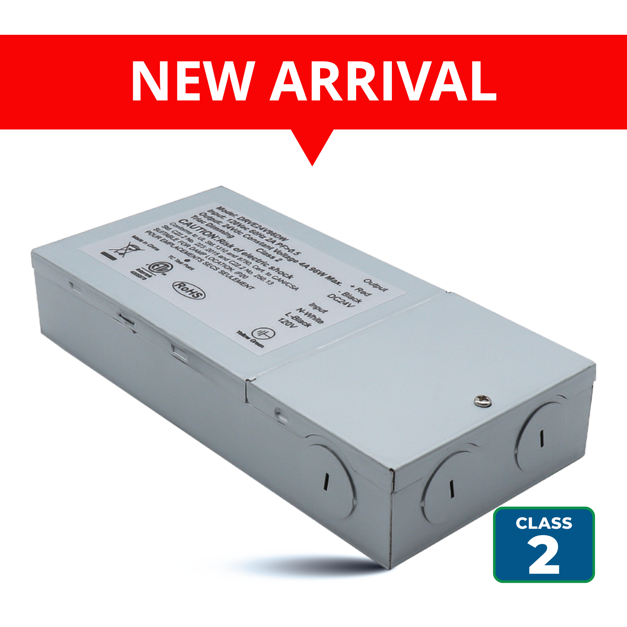 36WATTS (MAX) NON-DIMMABLE LED DRIVER IN JUNCTION BOX