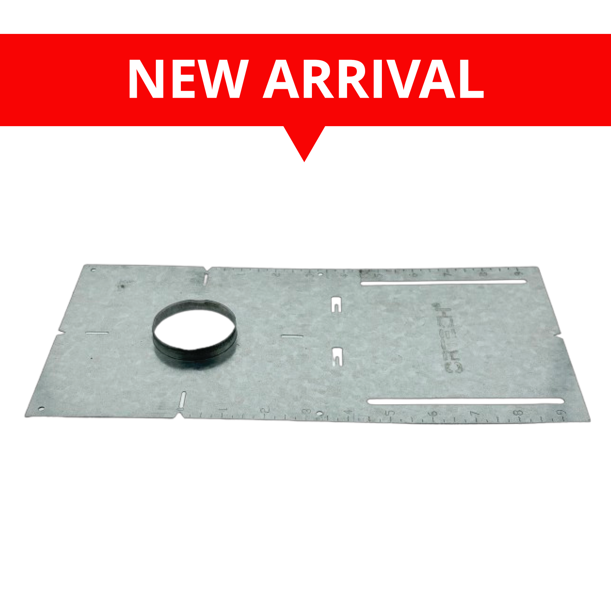 PREMOUNTING 13" WITH LIP, 1" HOLE SIZE PLATE FOR RECESSED LED