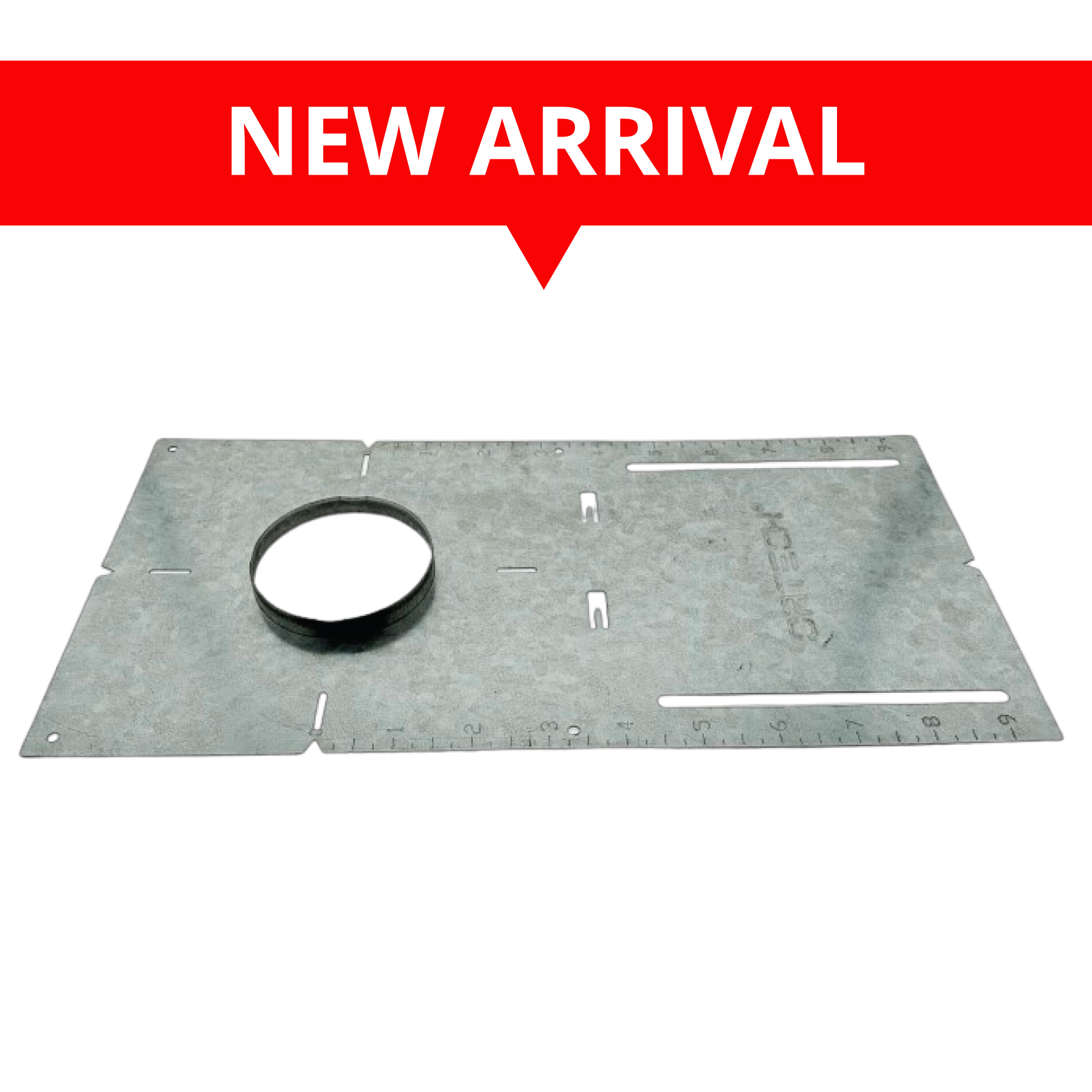 PREMOUNTING 13" WITH LIP, 2" HOLE SIZE PLATE FOR RECESSED LED