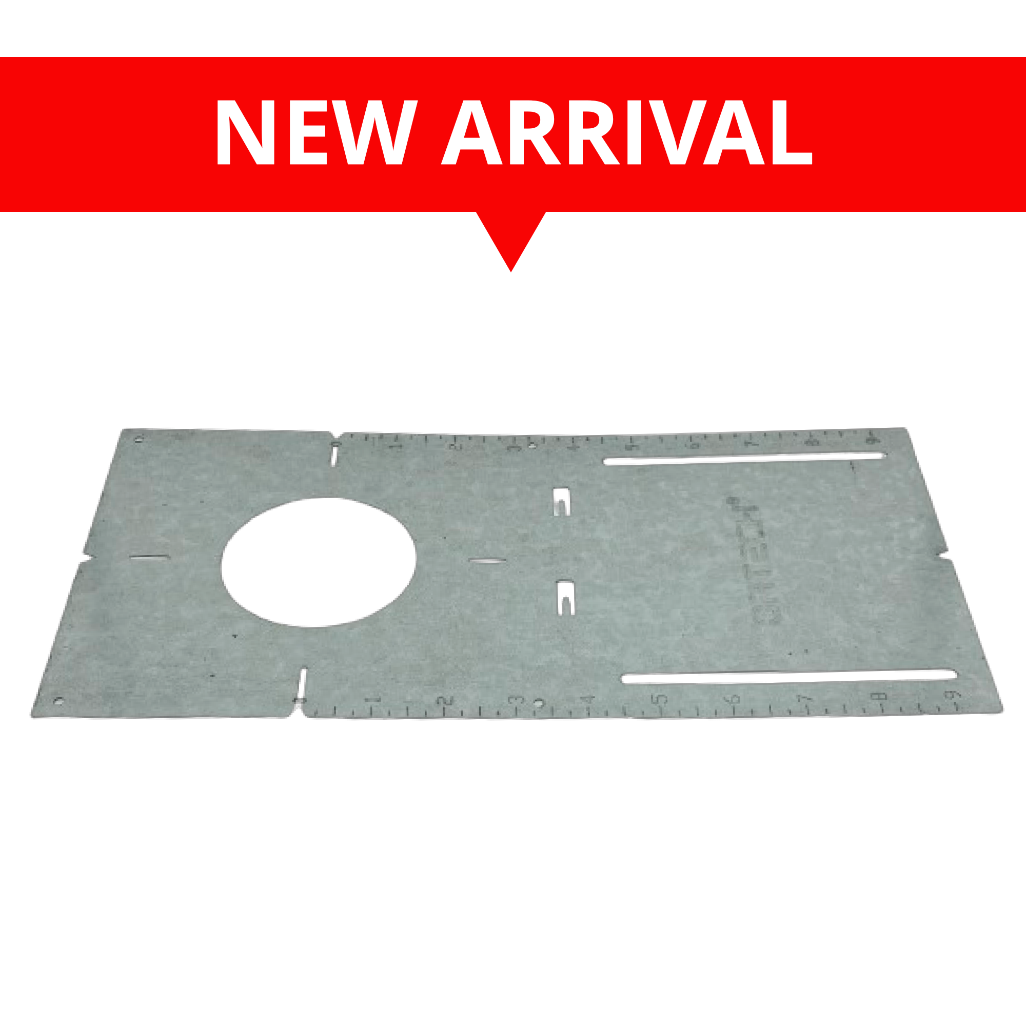 PREMOUNTING 13" LONG, 3" HOLE SIZE PLATE FOR RECESSED LED