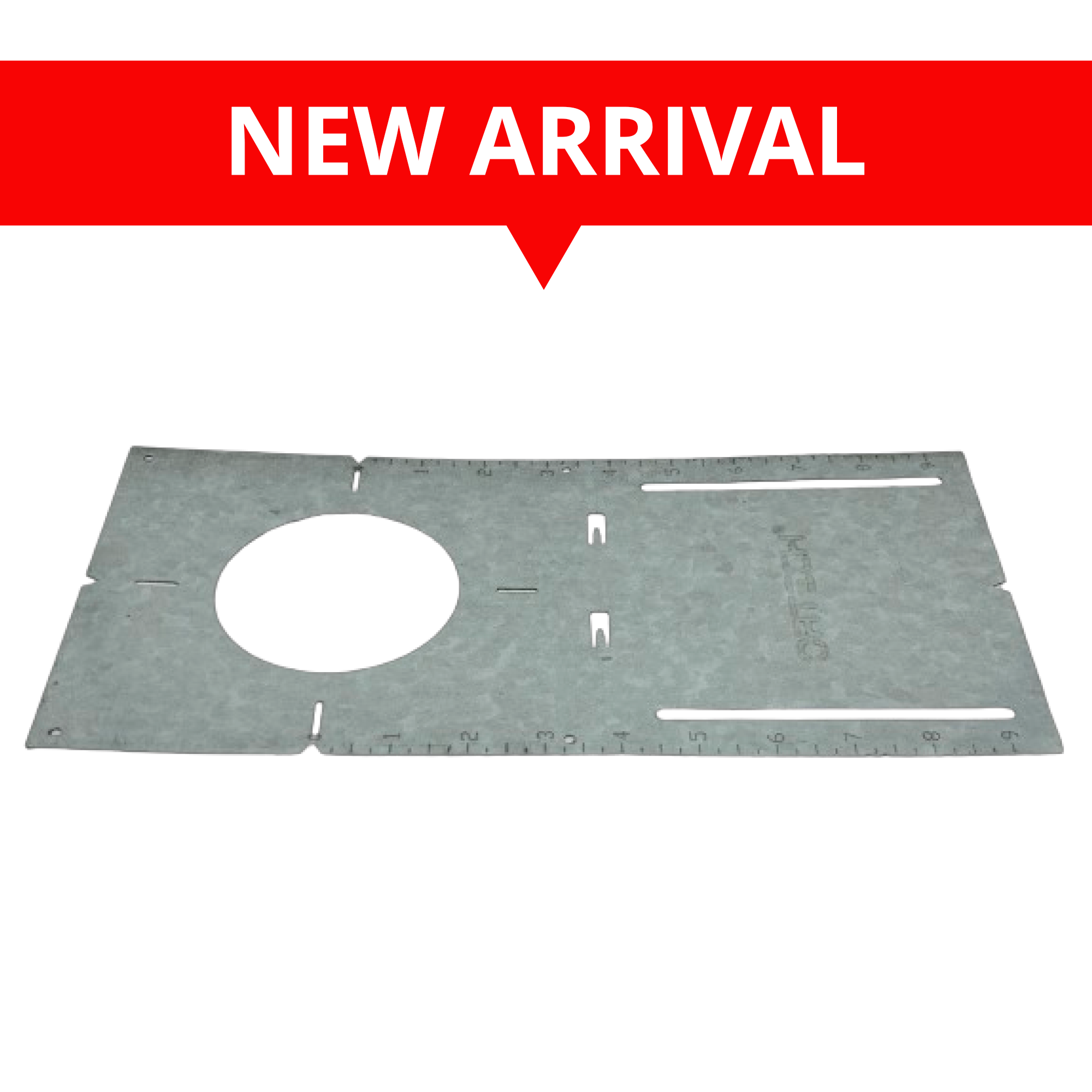 PREMOUNTING 13" LONG, 3.5" HOLE SIZE PLATE FOR RECESSED LED  COMPATIBLE W/ SLIM-RG3-5CCT & SLIM-RG4-5CCT