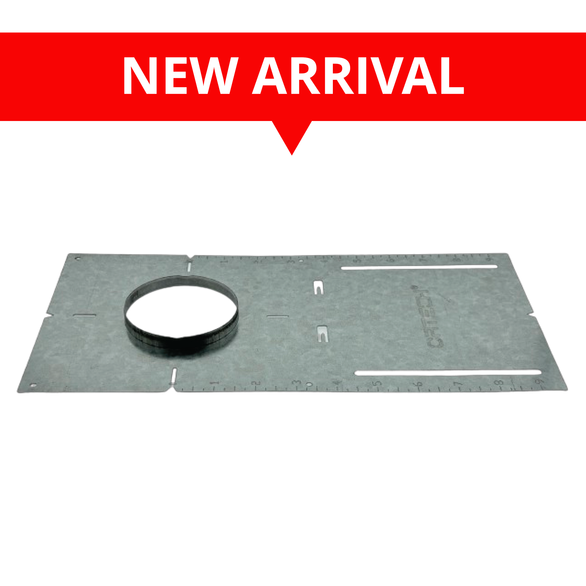 PREMOUNTING 13" WITH LIP, 3" HOLE SIZE PLATE FOR RECESSED LED