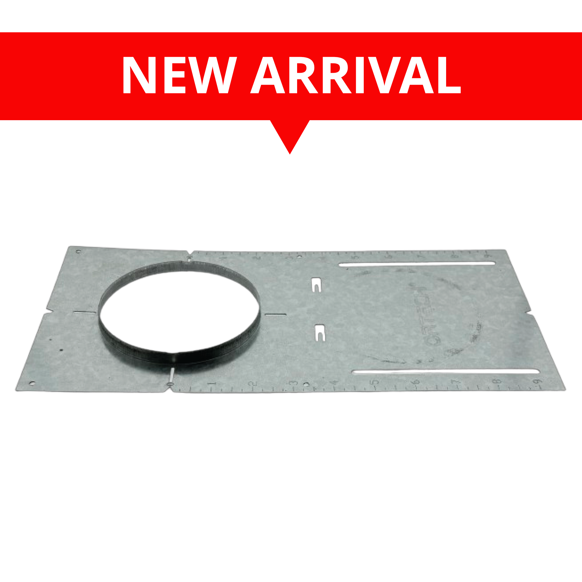 PREMOUNTING 13" WITH LIP, 4.5" HOLE SIZE PLATE FOR RECESSED LED  COMPATIBLE W/ SLIM4-5CCT & SLIM4FR-5CCT