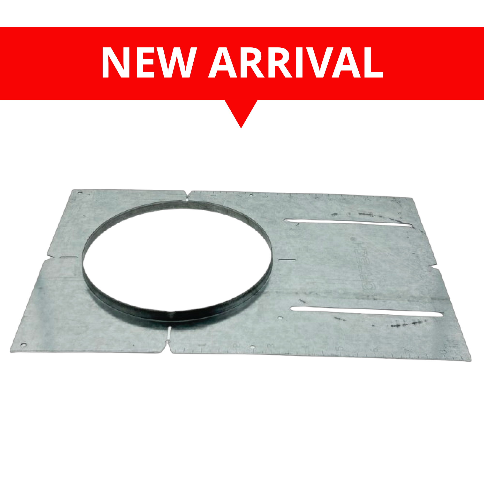 PREMOUNTING 13" WITH LIP, 6" HOLE SIZE PLATE FOR RECESSED LED