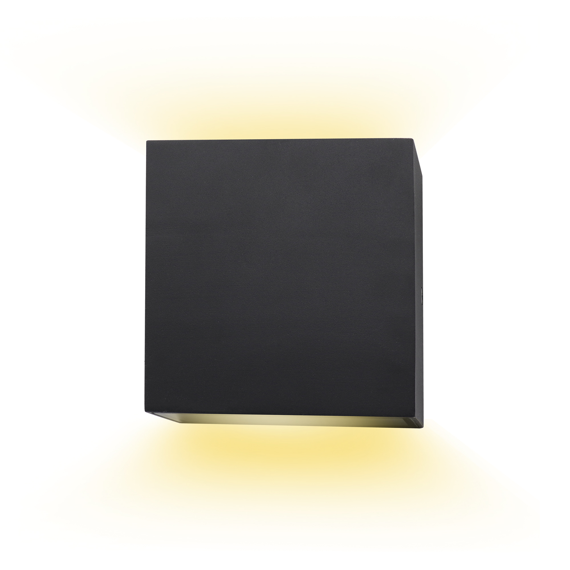 LED SQUARE WALL SCONCE 120V-277V, 5CCT (2700K,3000K,3500K,4000K,5000K) 15W, 1000LMN (50%UP/50%DOWN), IP65, CRI 80+, DIMMABLE, LED AT THE TOP AND BOTTOM, FOR INDOOR AND OUTDOOR APPLICATION