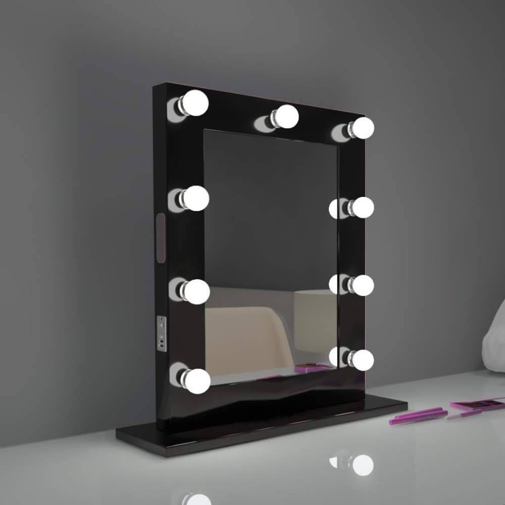 MARILYN LED MIRROR 20X26 30K BLACK