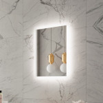 FROSTED RECTANGLE BACKLIT LED MIRROR 20X28 30K