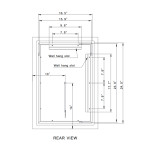 FROSTED RECTANGLE BACKLIT LED MIRROR 20X28 60K