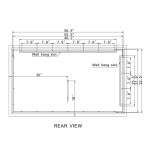 FROSTED RECTANGLE BACKLIT LED MIRROR 60X36 30K