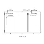 VERANO CABINET LED MIRROR 60K 48X28