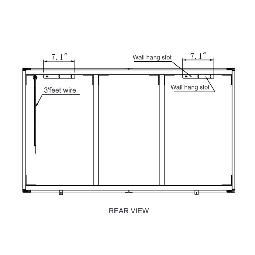 VERANO CABINET LED MIRROR 60K 48X28